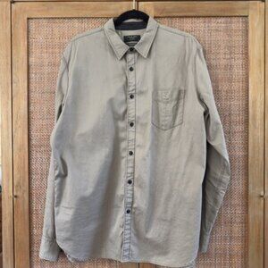 rag & bone - Mens Size XL Long Sleeve Button Down - Tan Canvas